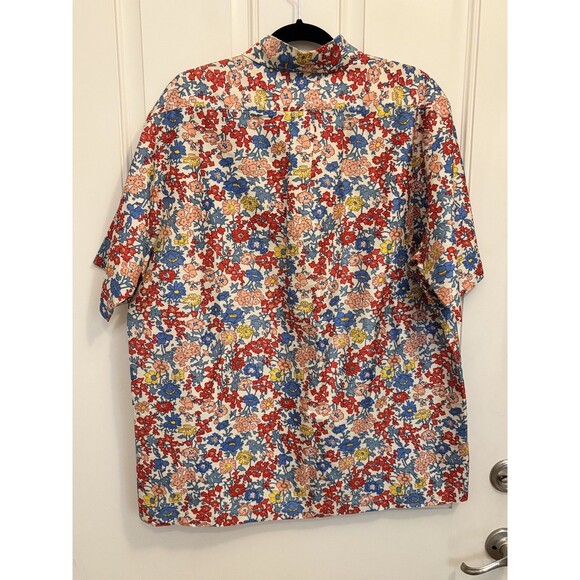 Reyn Spooner Design Thai Silk Shirt Men’s 2XL Abstract Leaf Floral Hawaiian vtg - Picture 5 of 12